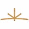 Ekena Millwork Alberta Rough Sawn Timber Gable Bracket, Western Red Cedar, 96"W x 40"H x 2"D x 4"F, 10/12 Pitch GBW096X40X0204ALB00RWR - alternate 1